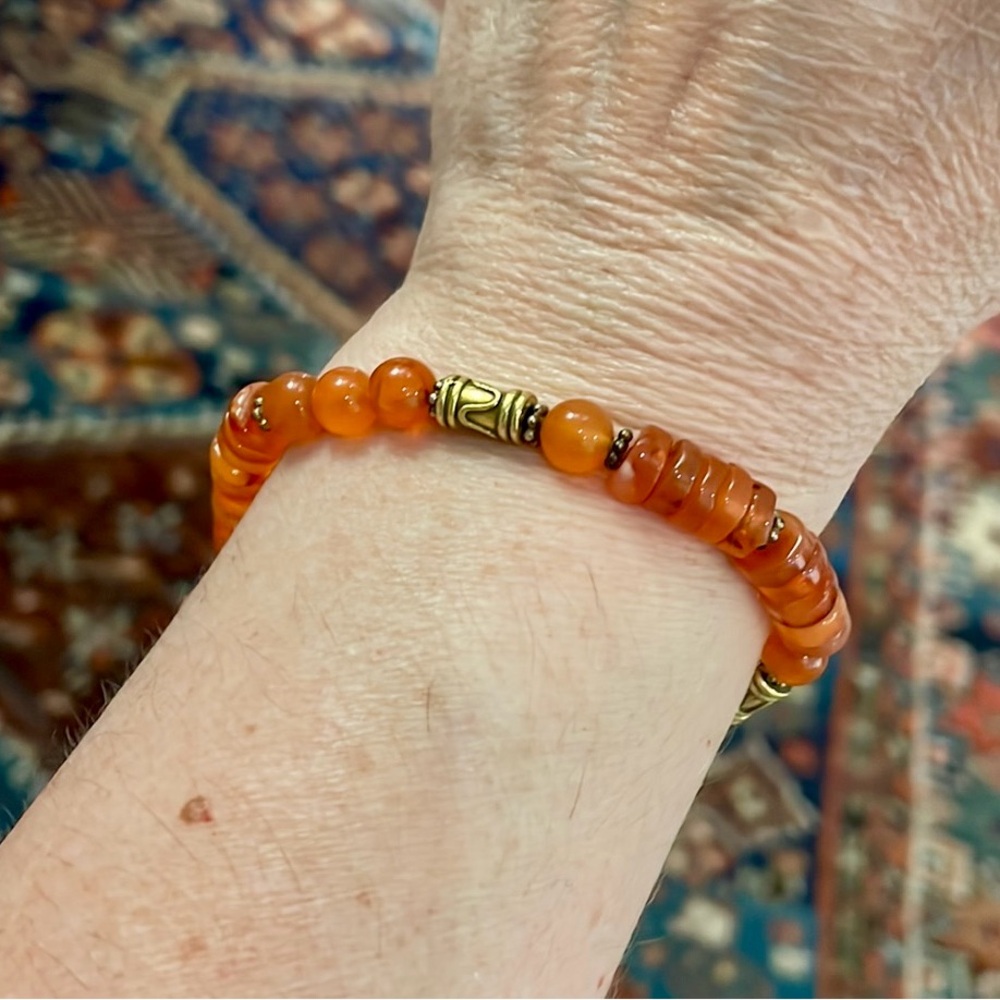 Carnelian Gemstone Bracelet